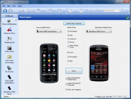 MOBILedit v 4.3.1.854(поддержка Symbian тел)